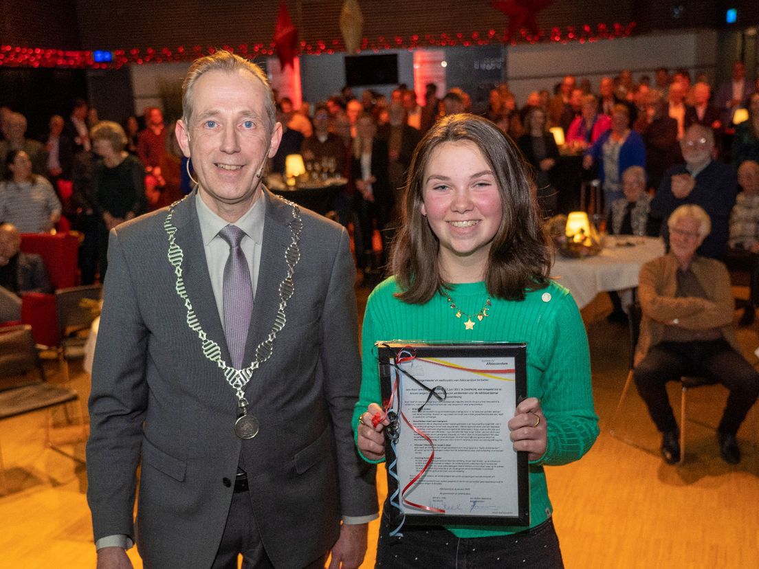 Rose woensdagavond tijdens de nieuwjaarsreceptie.