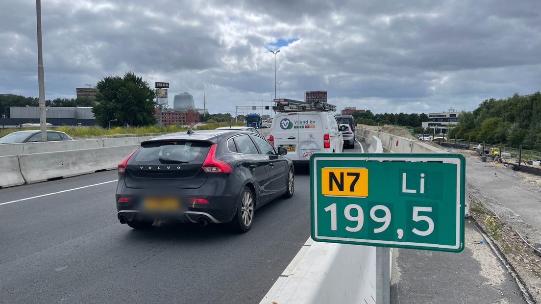 Over dit deel van de zuidelijke ringweg rijden de komende zeven weken geen auto's