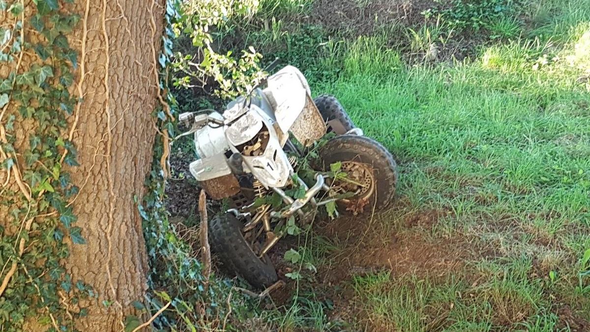 Quadrijder ernstig gewond na ongeluk in Saasveld (UPDATE)