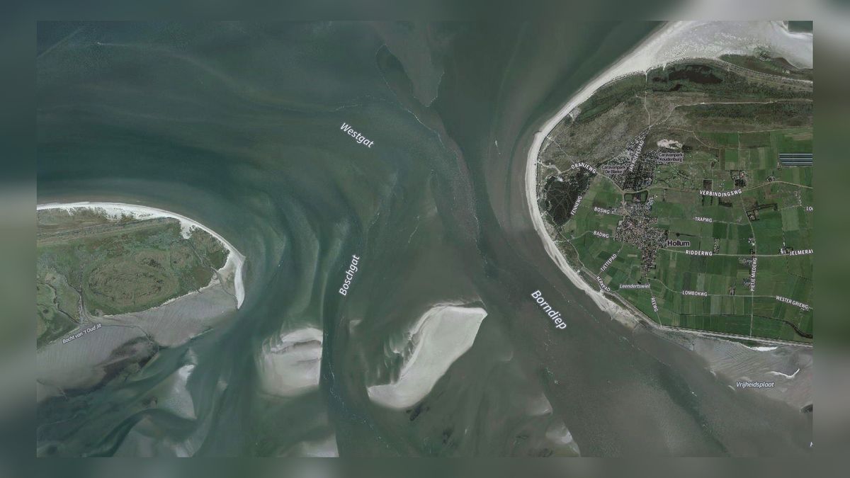 Grote bult zand naar zeegat tussen Terschelling en Ameland - Omrop Fryslân