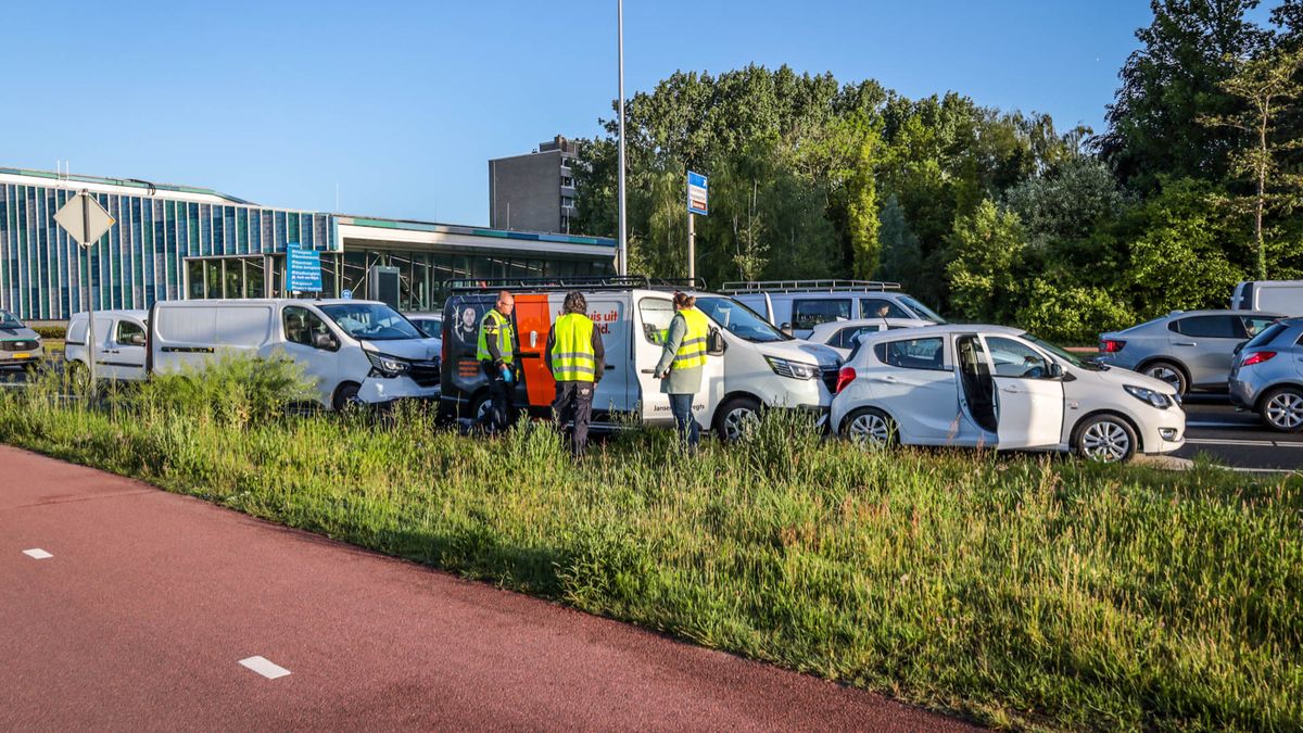 Kettingbotsing op drukke weg in Amersfoort