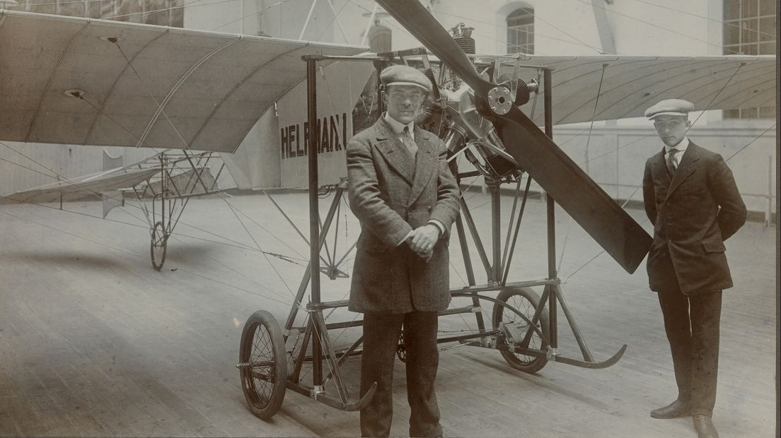 De grondleggers van het eerste vliegtuigje in Nederland: de Helpman 1