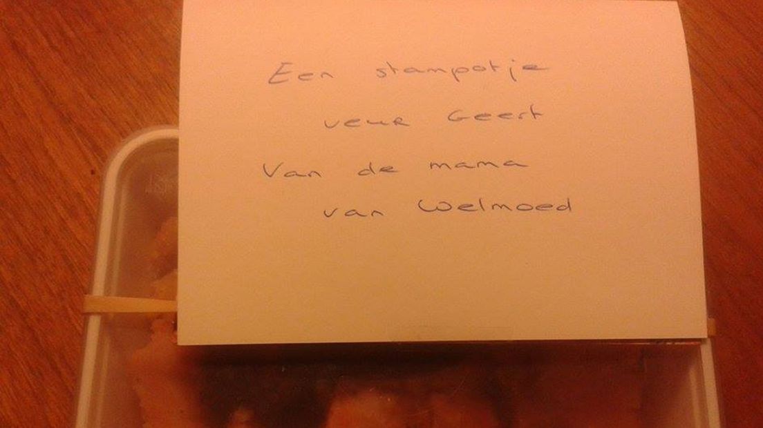 De stamppot van de moeder van Welmoed gaat aan Geert's neus voorbij.