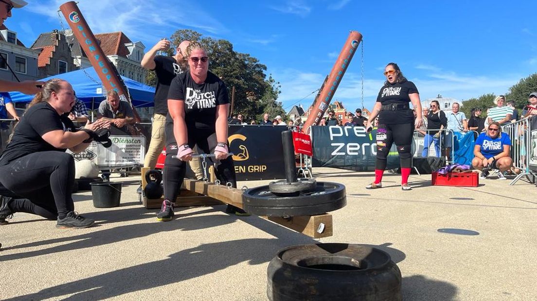 De gewichten gingen tot 160 kilogram