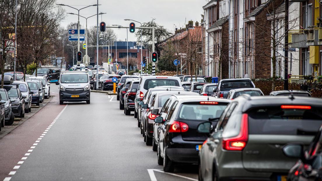 Verkeersdrukte in Leidschendam, de afgelopen weken