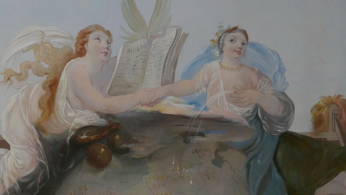 Pikant detail in het Drents Archief: een ferme straal moedermelk landt op de kaart van Drenthe