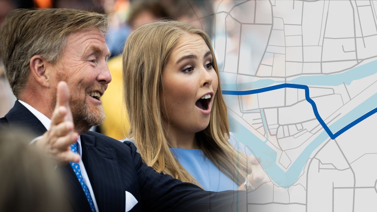 Bekijk hier de route die Willem-Alexander door Dokkum loopt op Koningsdag