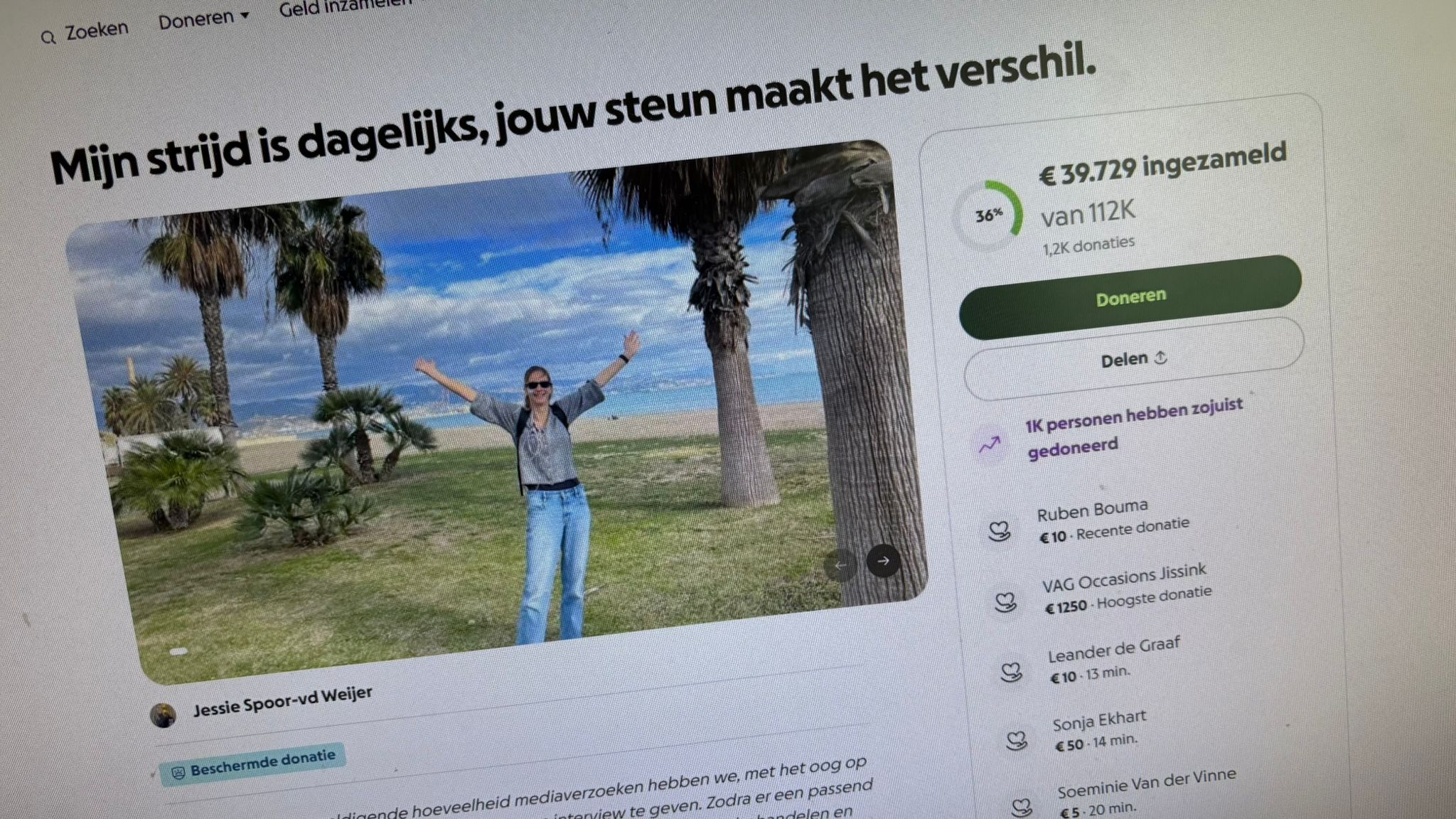 Der is yn fjouwer dagen sa'n 40.000 euro ophelle