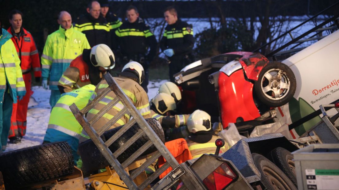 Hulpverlening na het ongeluk.