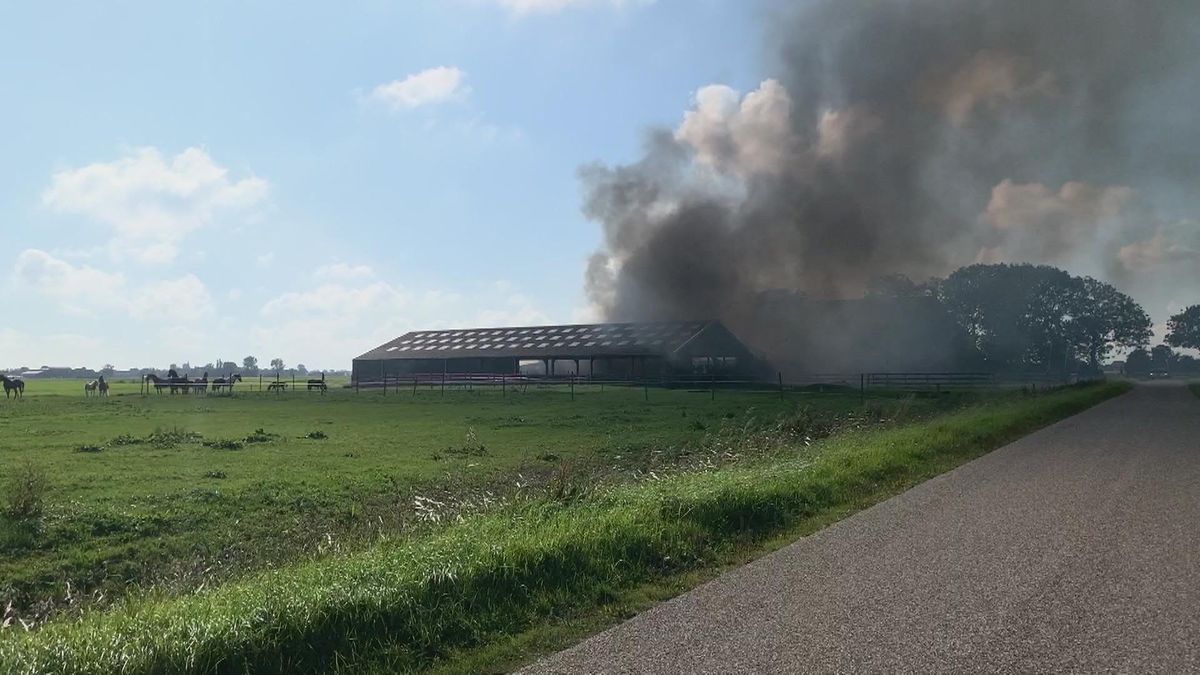 Beelden van de brand in Dronryp - Omrop Fryslân