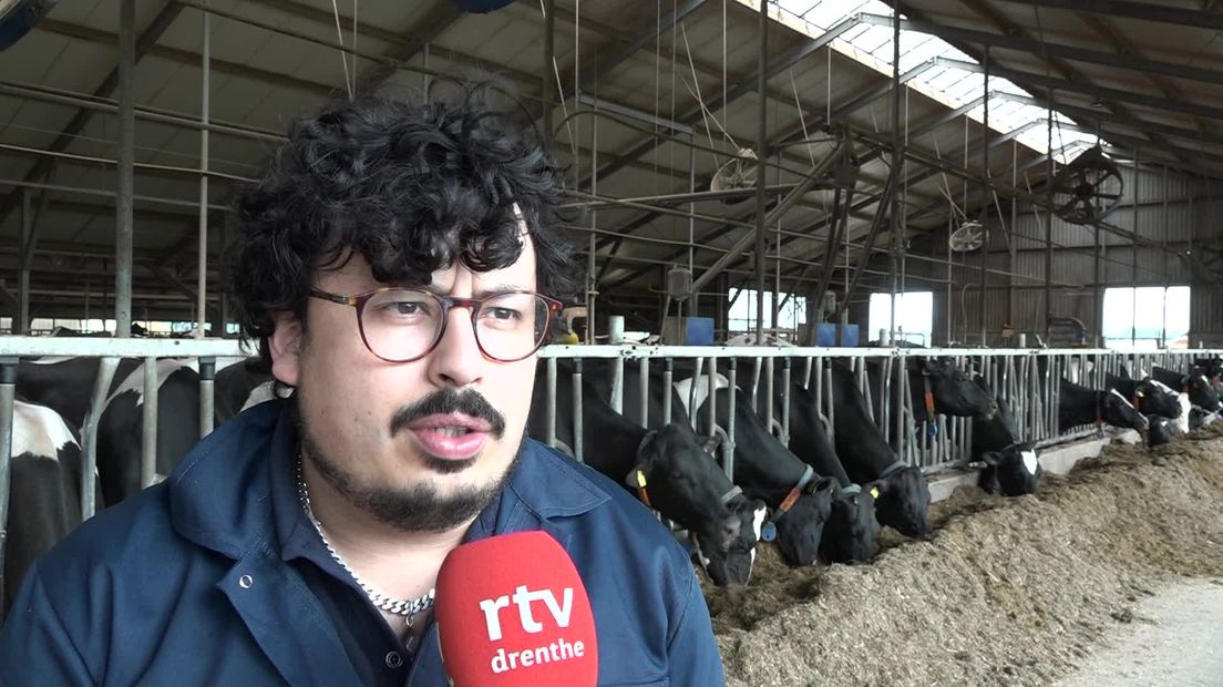 Boer Roy Meijer uit Witteveen is niet blij met de val van het kabinet