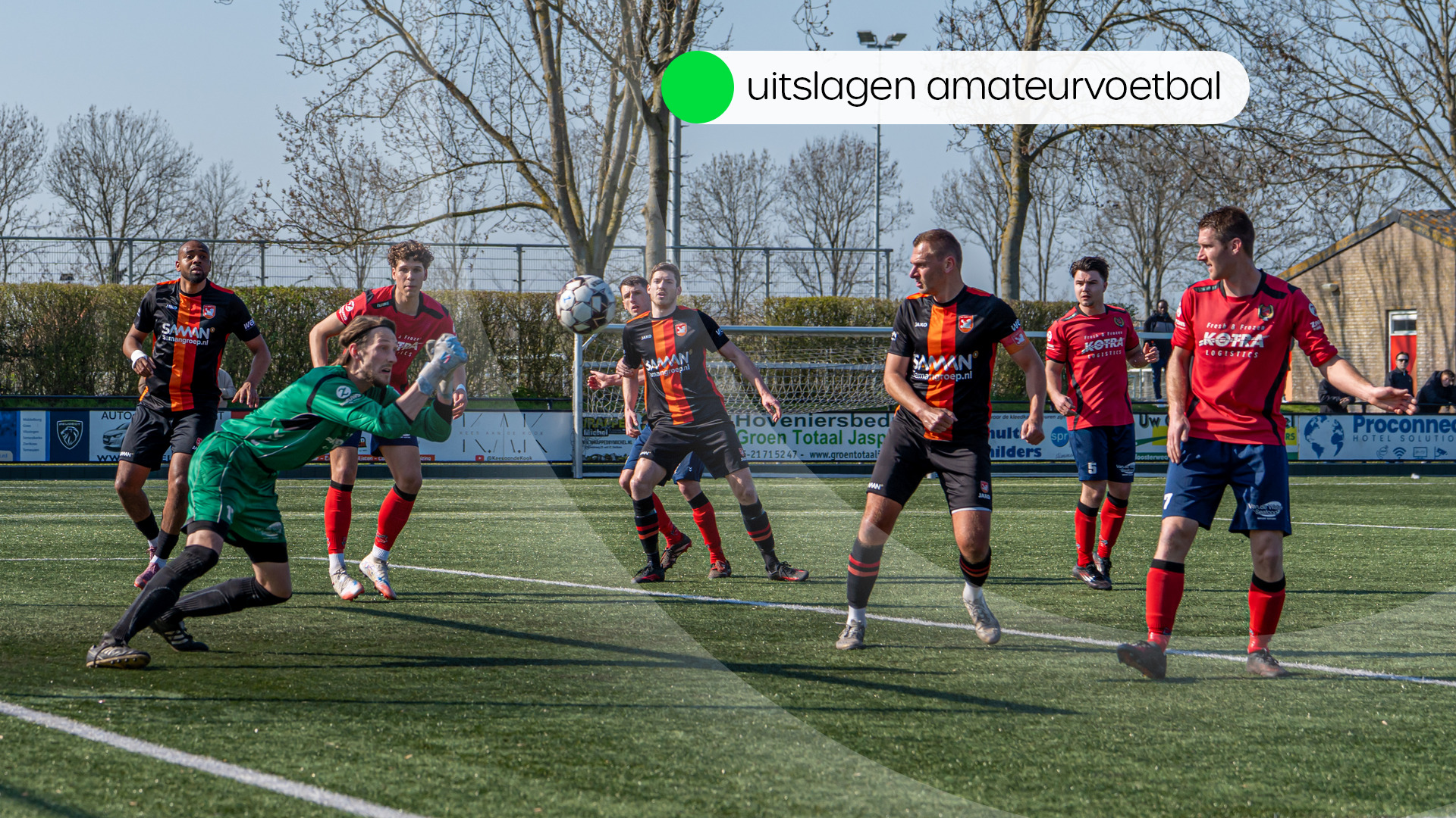 Uitslagen amateurvoetbal zaterdag 21 maart