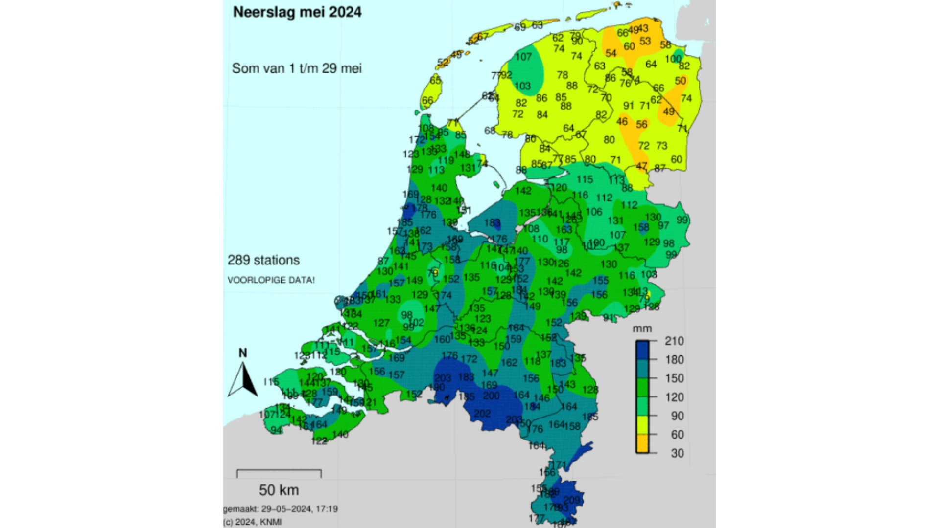 Na regen komt zonneschijn? Dit is de natste plek van de provincie