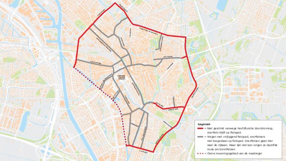 Snorfiets naar de rijbaan: over welke wegen gaat het?