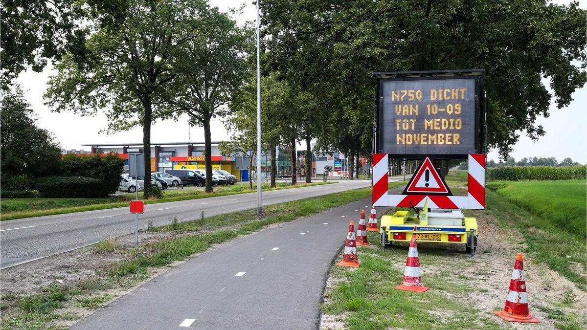N750 tussen Vriezenveen en Vroomshoop opnieuw wekenlang dicht