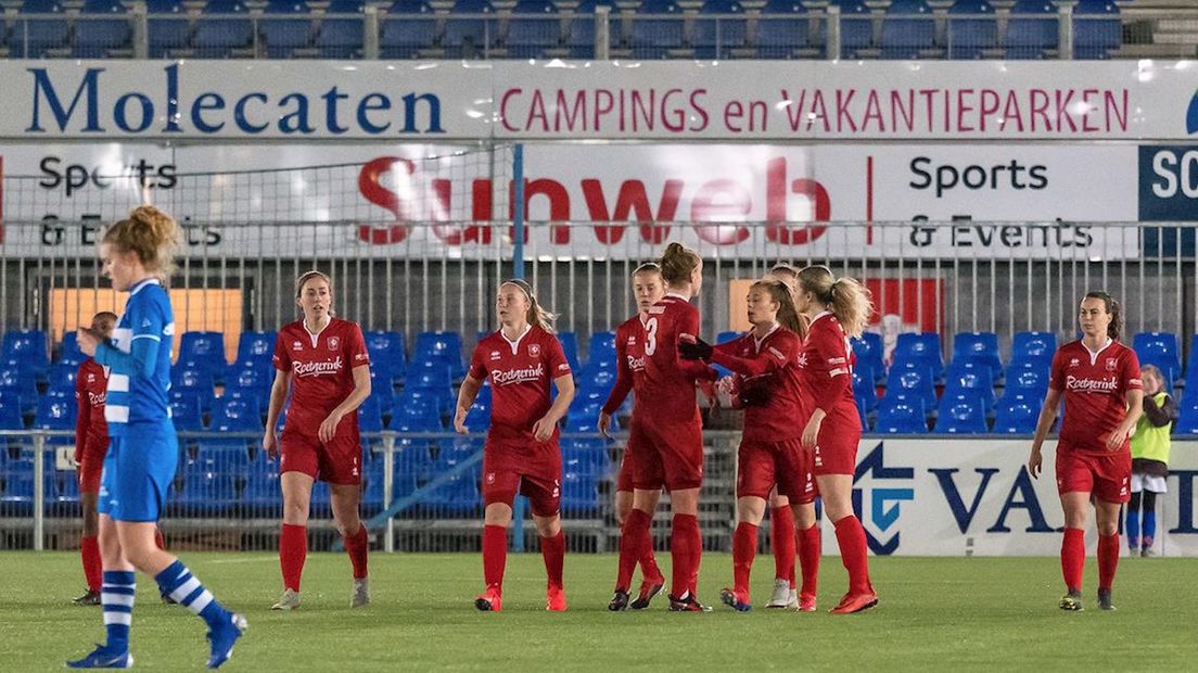 FC Twente Vrouwen ook op titelkoers