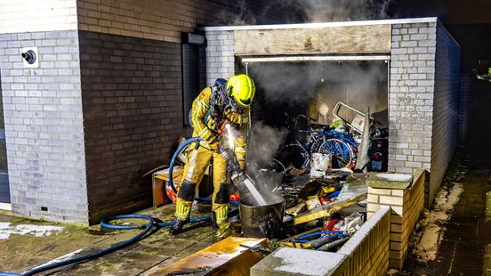 Brand in garage bij woning in Nijmegen