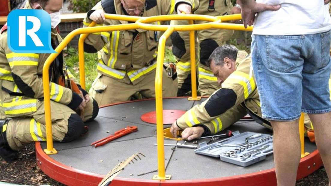 Brandweer redt cavia uit speeltoestel in Velp