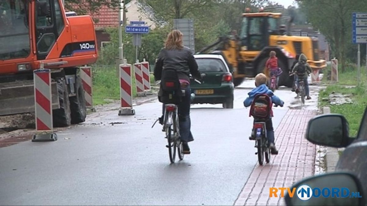 Gevaarlijke verkeerssituatie bij nieuwe school Midwolda