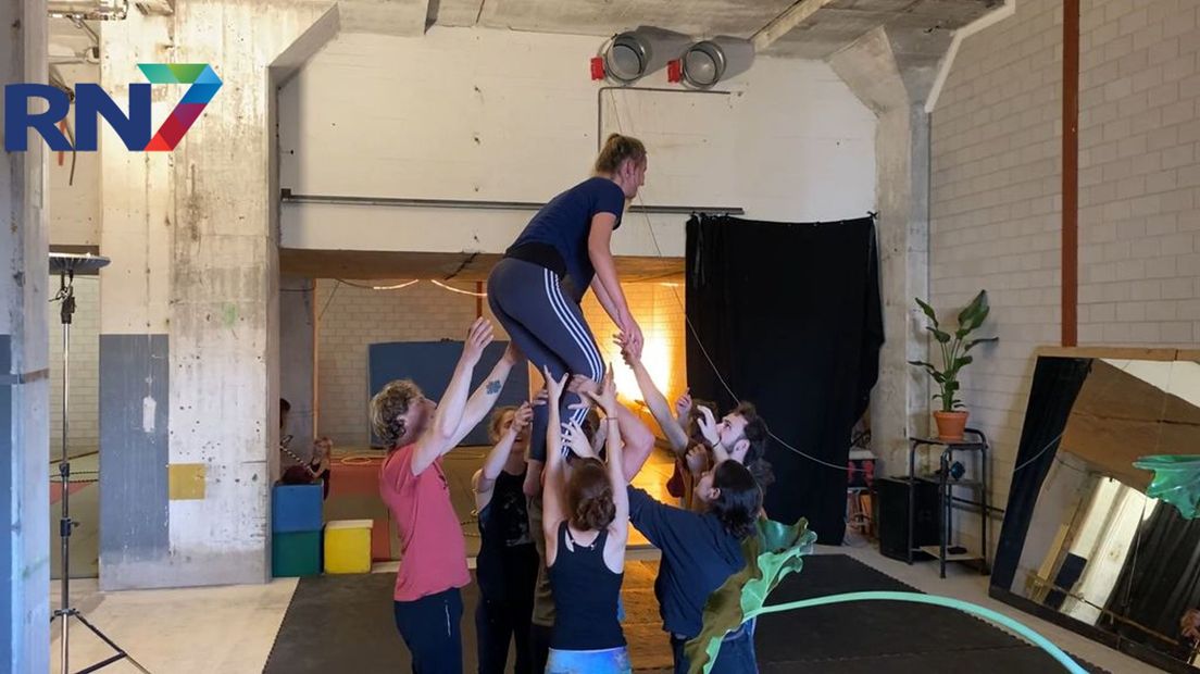 De workshop acrobatiek in de Vasim