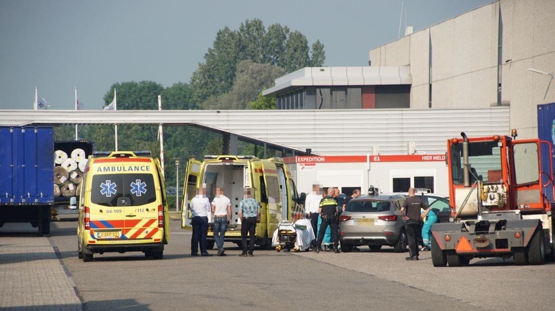 Aanrijding met heftruck op bedrijventerrein in Hasselt