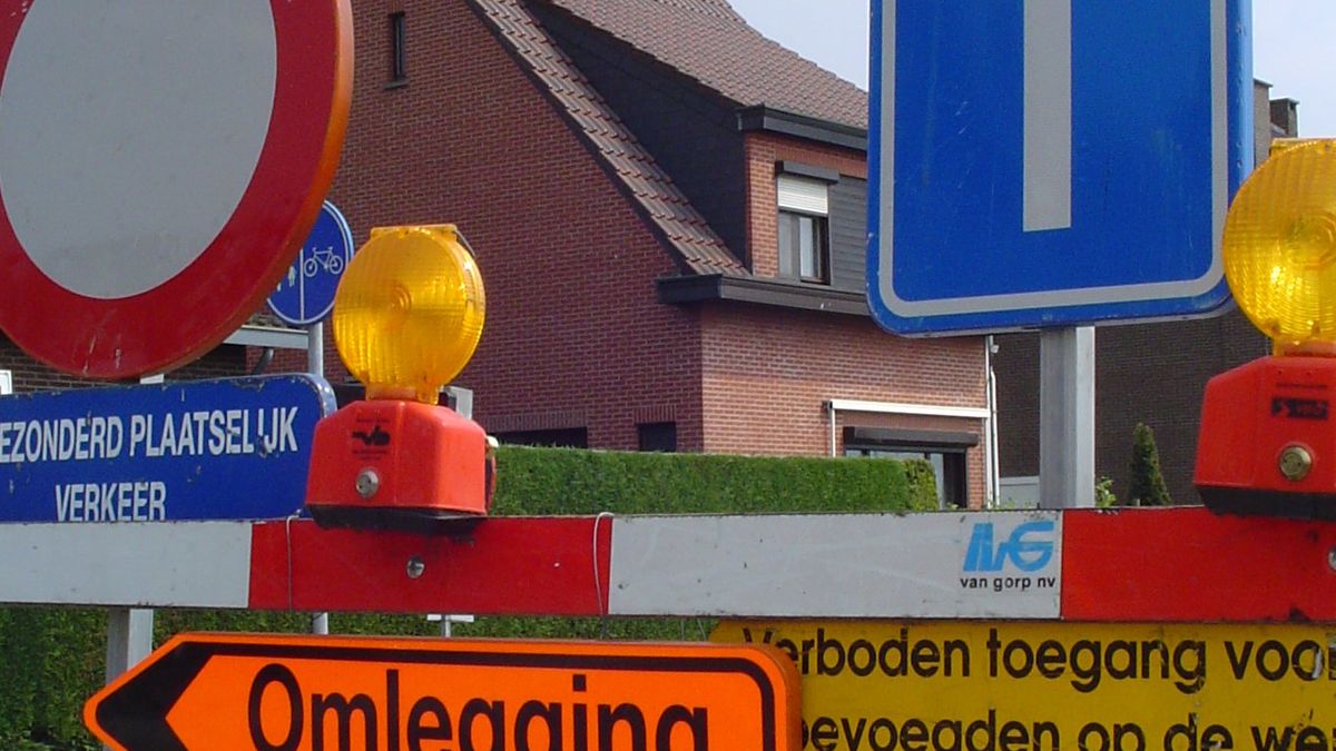 Wegwerkzaamheden N855 bij Wapse