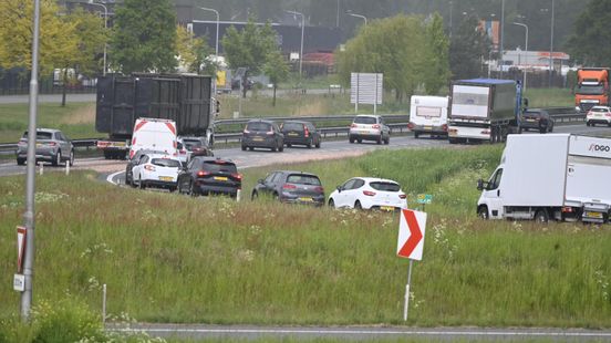 Slachtafval op weg zorgt voor vertraging op N36 bij Vriezenveen Home