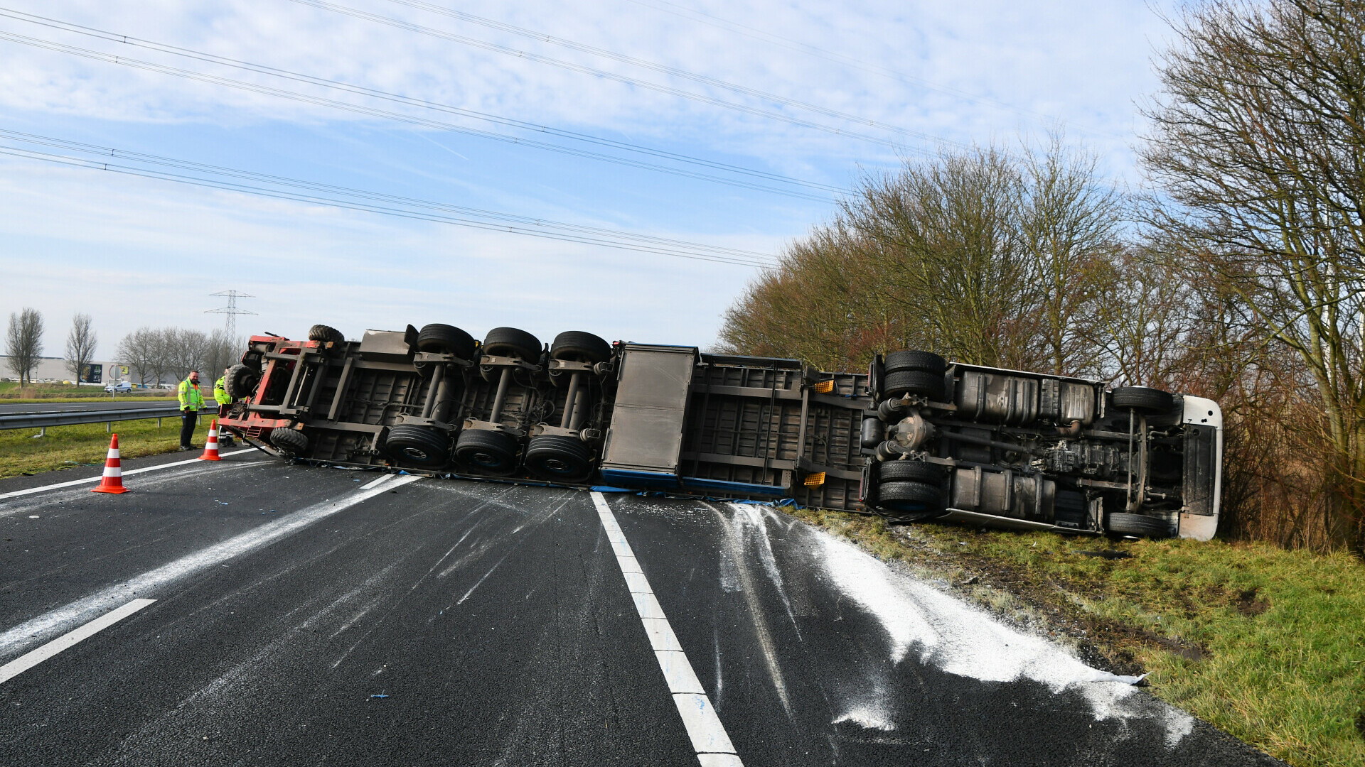 A58 weer open na urenlange sluiting door ongeluk
