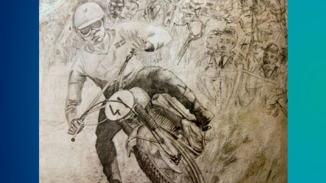 Deze tekening maakte Bennie Jolink al op de lagere school