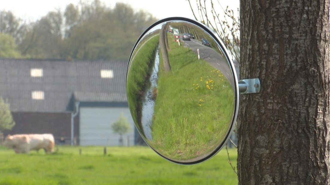 De provincie wil dat Bosker deze spiegel weghaalt