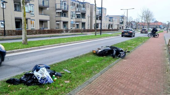 Botsing tussen scooter en auto