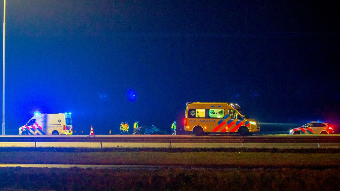 Hulpverlening op de A2 bij Nieuwer Ter Aa.