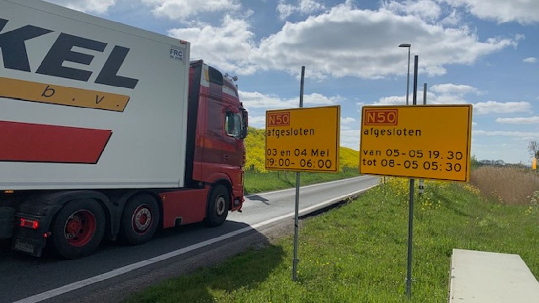 Wegwerkzaamheden N50 duren twee weken