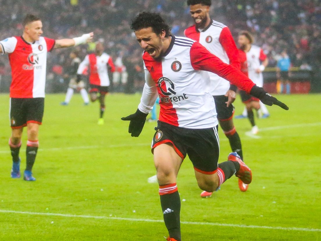 Ontlading bij Ayoub na zijn goal tegen Ajax