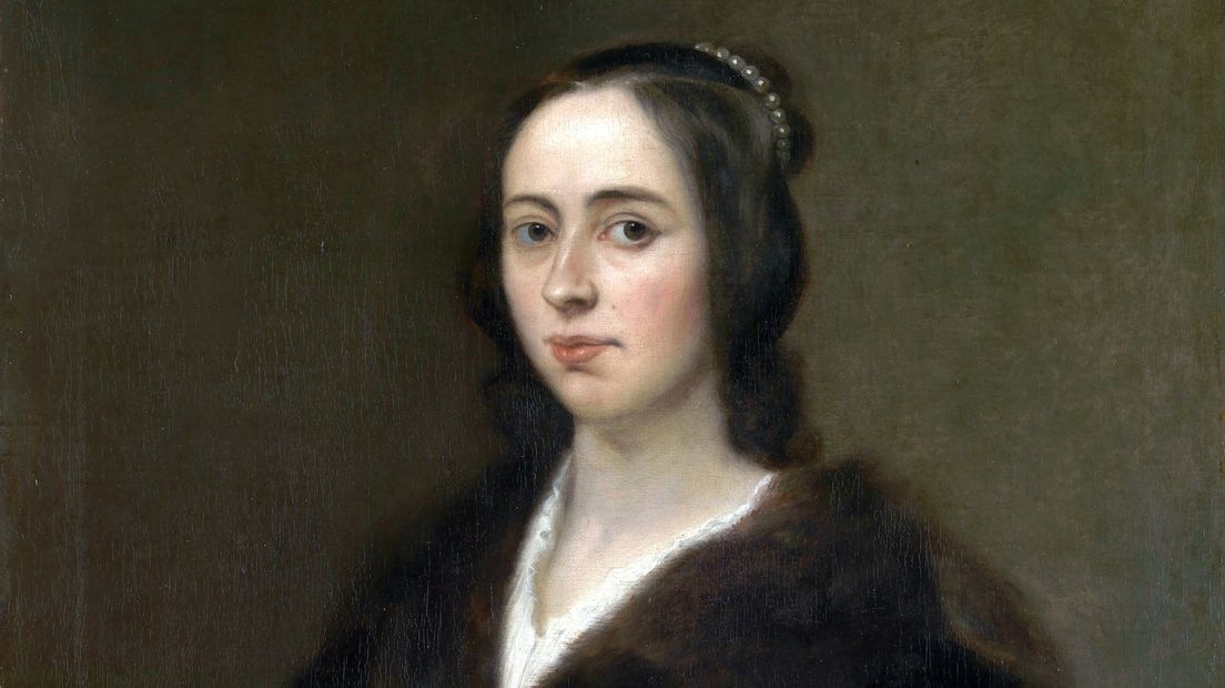 Anna Maria van Schurman Portret uit 1649.