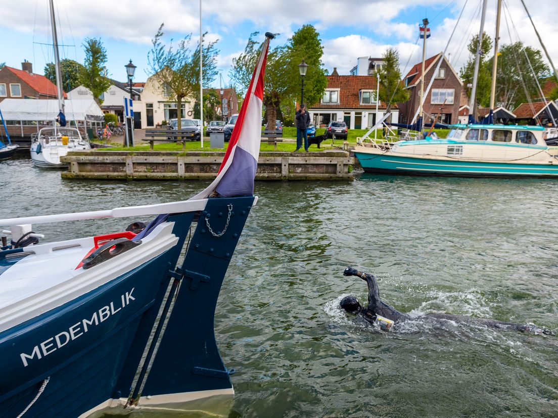 Van der Weijden trainde tussen Medemblik en Stavoren.