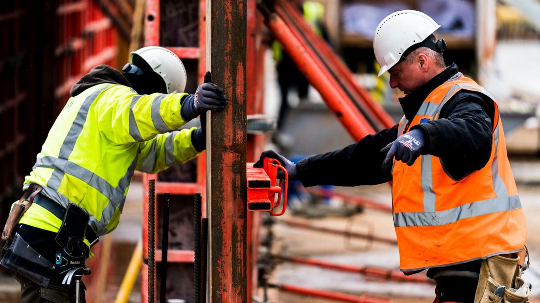 Bouwvakkers aan het werk