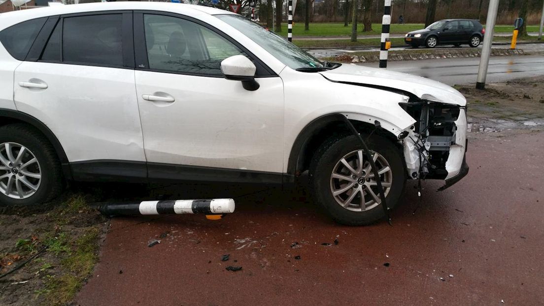 Auto ramt verkeerslichten