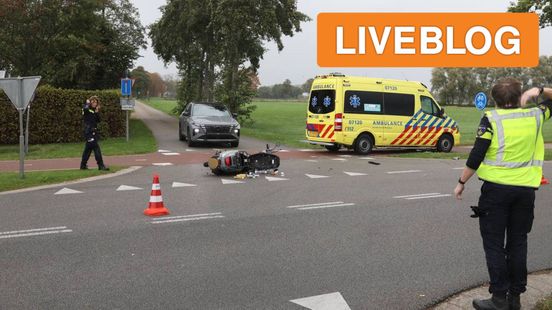 scooterrijdster gewond na botsing • politie haalt krakers uit pand. scooterrijdster gewond na botsing • politie haalt krakers uit pand.