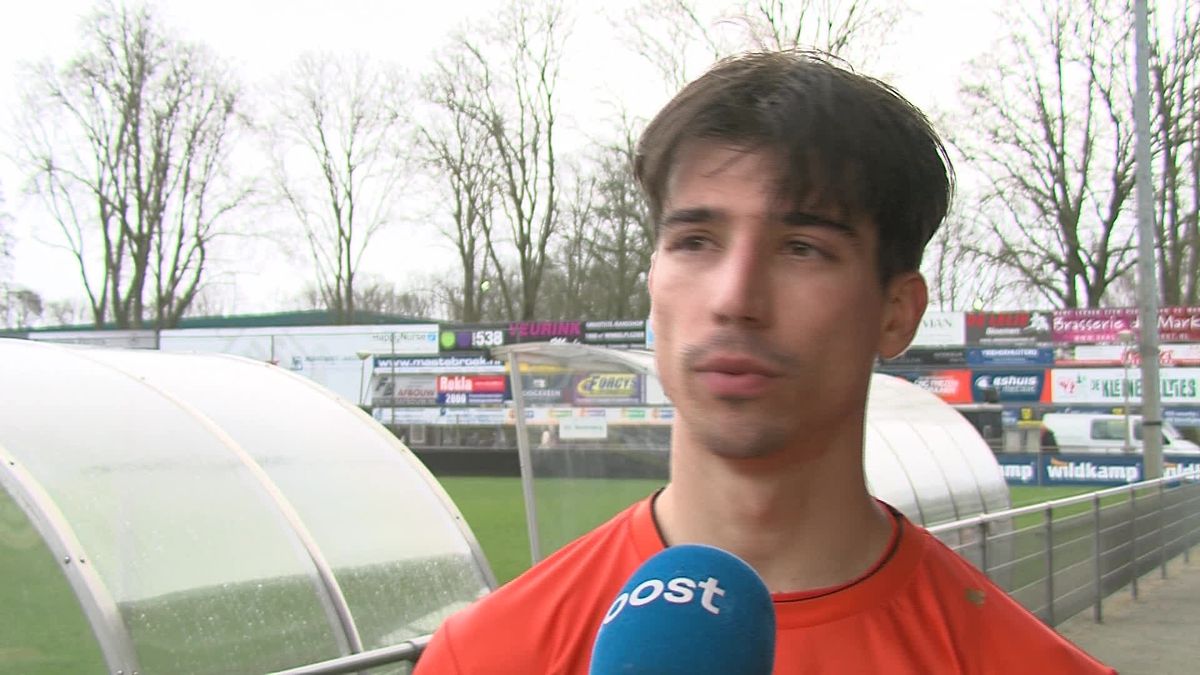 Stefan Deuling na het gelijkspel van HHC Hardenberg tegen Spakenburg