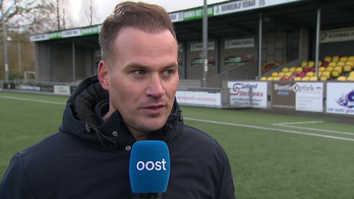 ROHDA-trainer Jos van der Veen na het gelijkspel tegen SC Genemuiden