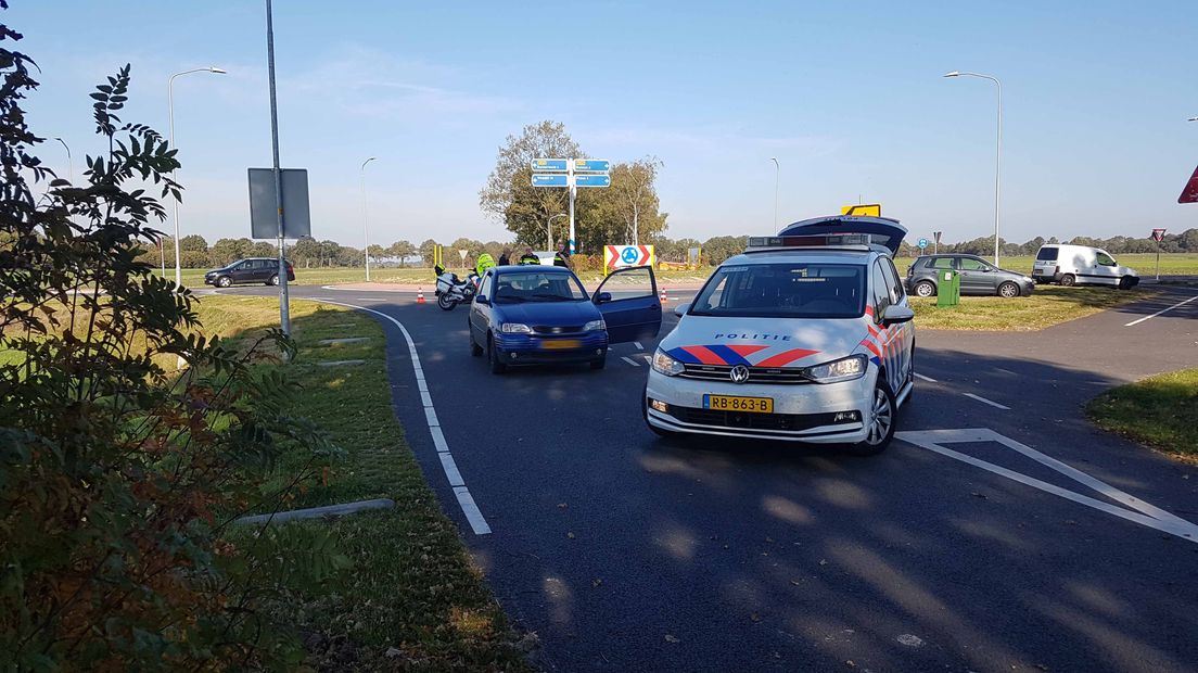 De politie reed de auto van de Hoogevener klem (Rechten: Persbureau Meter)
