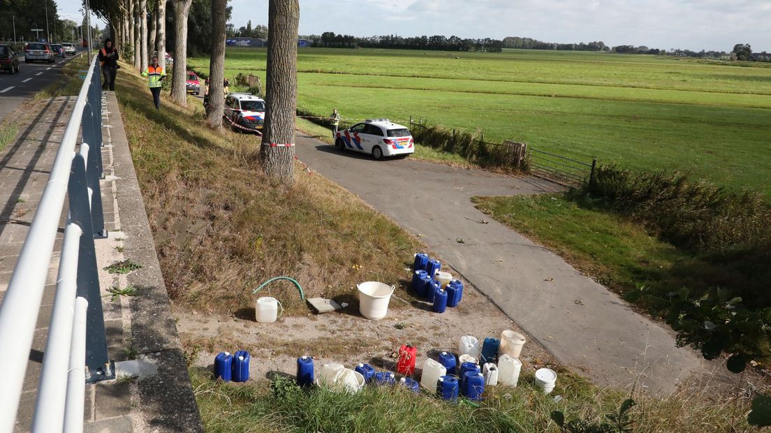 Er kwamen veel hulpdiensten aan te pas in Stompwijk