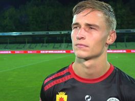 Noah Naujoks na afloop van de derby.