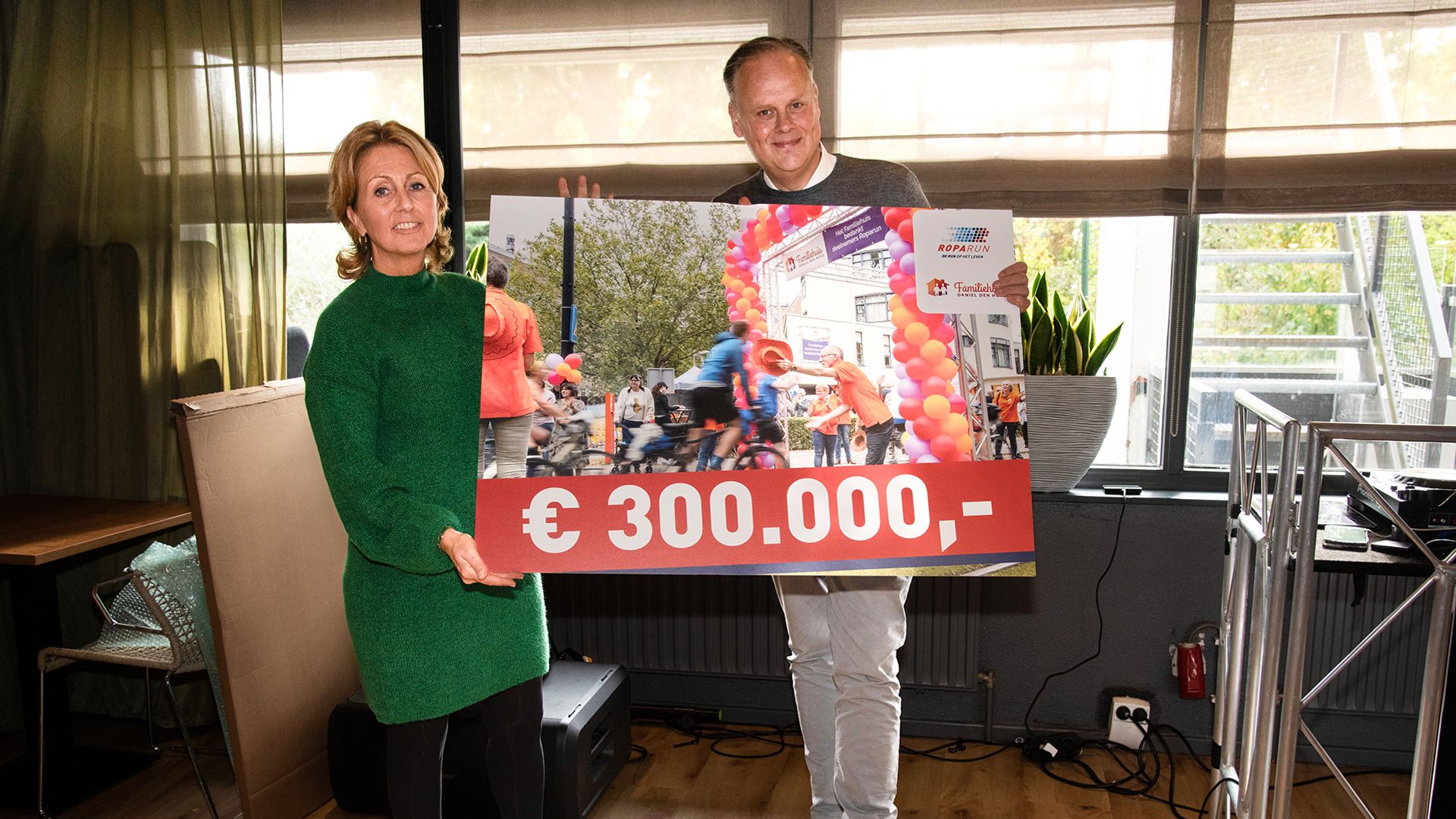 Stichting Roparun steunt Familiehuis Daniël den Hoed met 300.000 euro