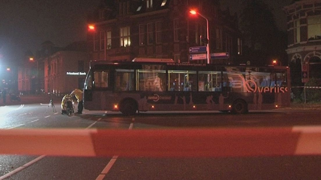 Ongeval met bus in Zwolle
