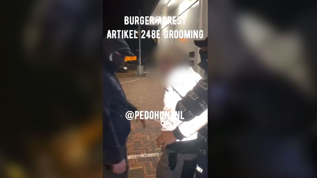 Screenshot uit een eerdere video van de pedojagers