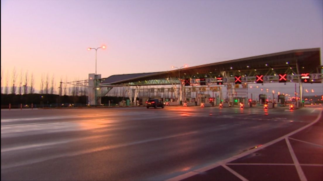 Tolpoorten bij de Westerscheldetunnel