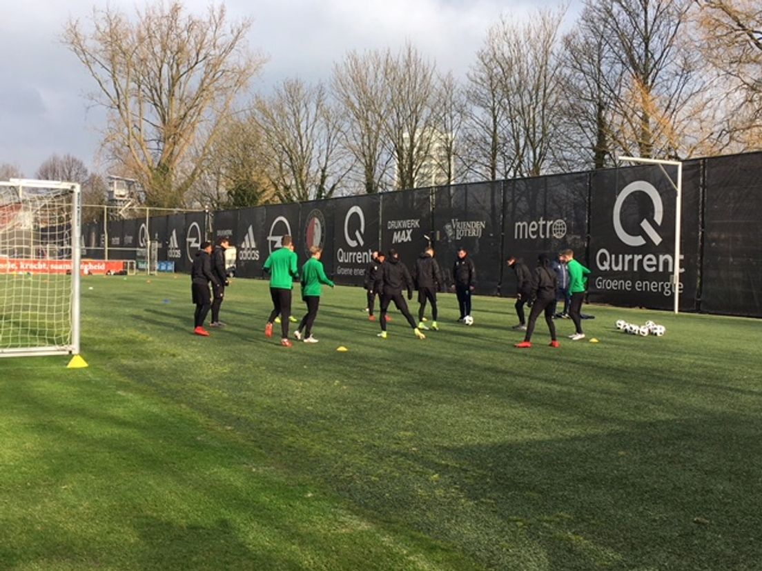 Feyenoord trainde maandag open op Varkenoord