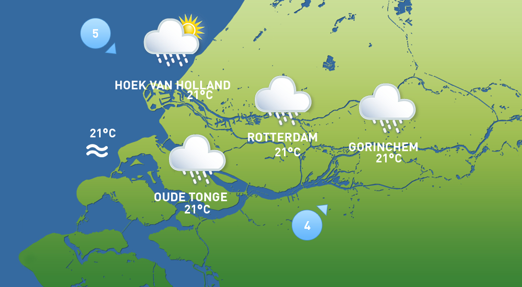 Het weer van donderdag 2 juli.